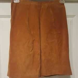 Retro suede Skirt